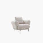 Cologne Armchair Fabric Sofa with Large Cushion