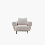 Cologne Armchair Fabric Sofa with Large Cushion