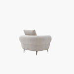 Cologne Armchair Fabric Sofa with Large Cushion