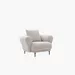 Cologne Armchair Fabric Sofa with Large Cushion - Image 9