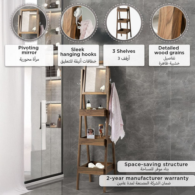 Charley Shelving Unit with Mirror - Image 9