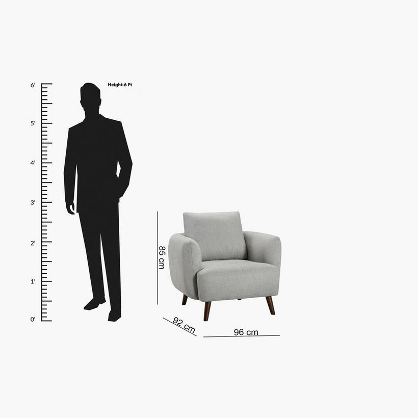 Orleans Armchair Fabric Sofa - Image 9