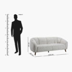 Granna 3- Seater Fabric Sofa