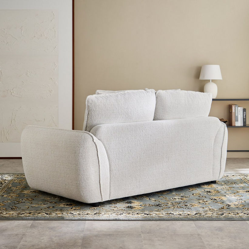 Clayton 2-Seater Fabric Sofa with 2 Cushions - Image 4