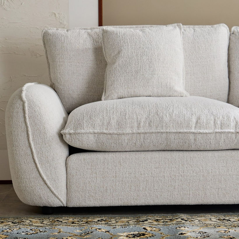 Clayton 2-Seater Fabric Sofa with 2 Cushions - Image 6
