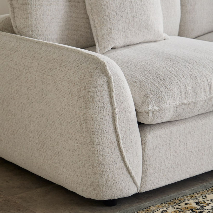 Clayton 2-Seater Fabric Sofa with 2 Cushions - Image 7