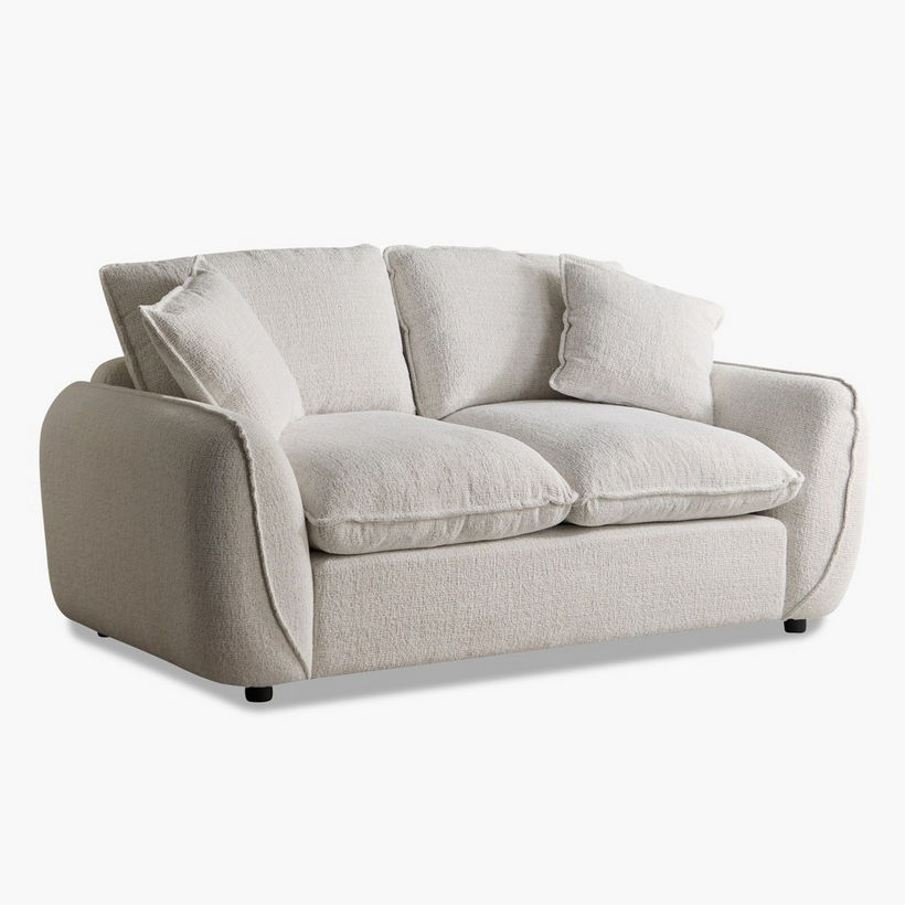 Clayton 2-Seater Fabric Sofa with 2 Cushions - Image 11