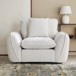 Clayton Armchair Fabric Sofa with Cushion