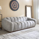 Acra 4-Seater Large Fabric Sofa