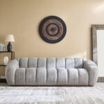 Acra 4-Seater Large Fabric Sofa