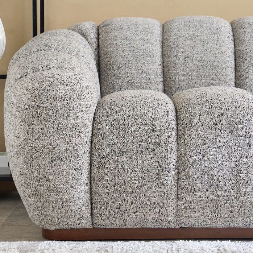 Acra 4-Seater Large Fabric Sofa - Image 5