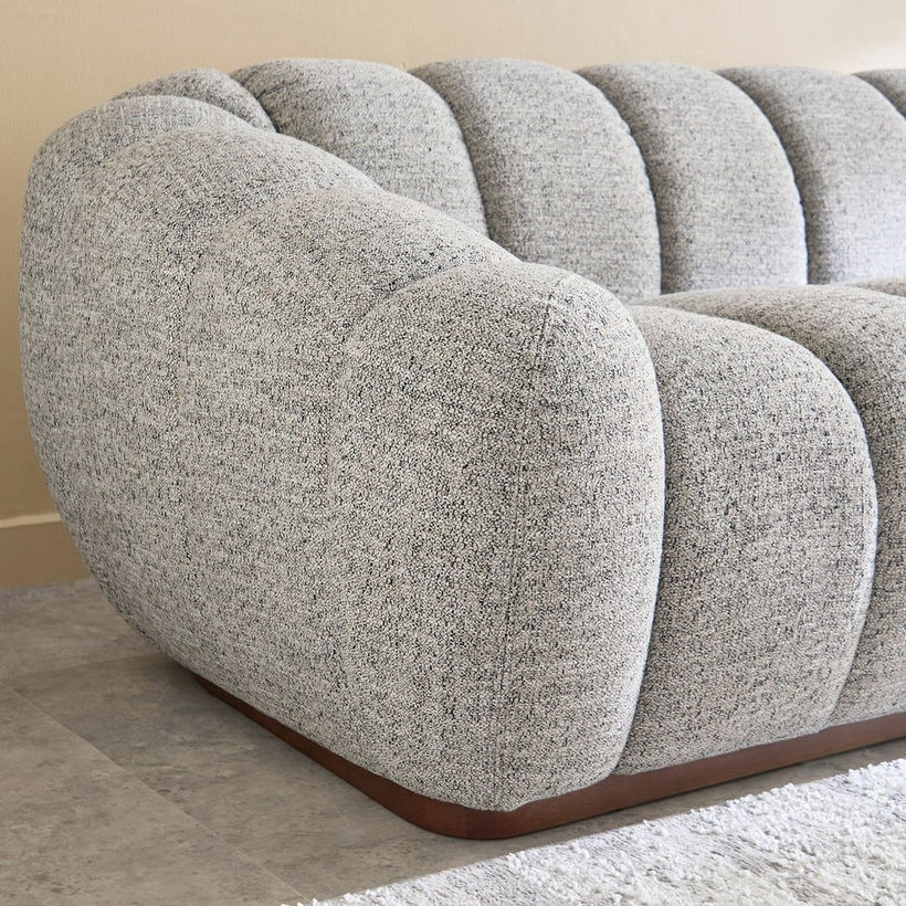 Acra 4-Seater Large Fabric Sofa - Image 6