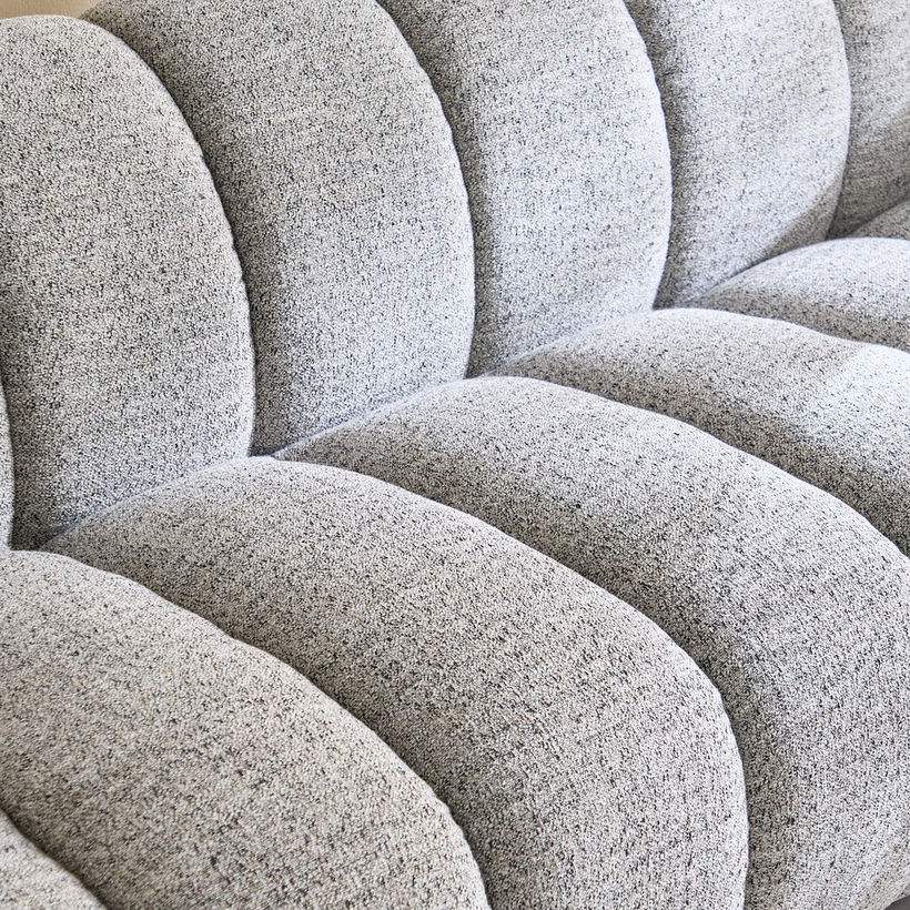 Acra 4-Seater Large Fabric Sofa - Image 7