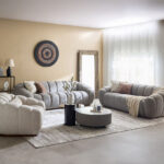 Acra 4-Seater Large Fabric Sofa