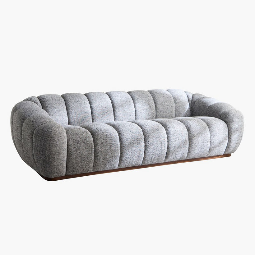 Acra 4-Seater Large Fabric Sofa - Image 10
