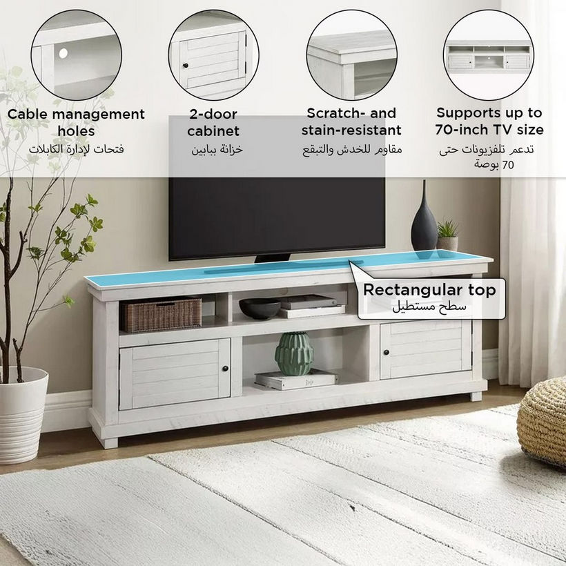 Delf Solid Wooden TV Unit for TVs upto 70 inches - Image 15