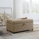 Arden 2-Seater Fabric Sofa Bed Cum Ottoman with Storage