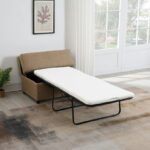 Arden 2-Seater Fabric Sofa Bed Cum Ottoman with Storage