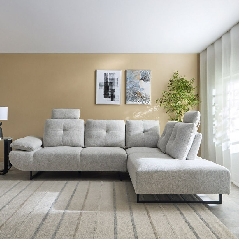 Premier 4-Seater Right Corner Fabric Sofa with Adjustable Back - Image 3