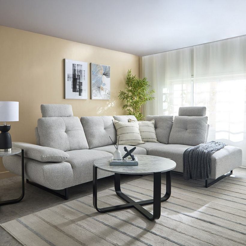 Premier 4-Seater Right Corner Fabric Sofa with Adjustable Back - Image 14