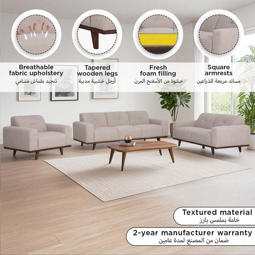 Seattle NXT Fabric Armchair Sofa - Image 8