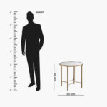 Artison Mirror Top End Table