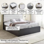 Veneto Hydraulic Storage King Bed - 180x200 cm