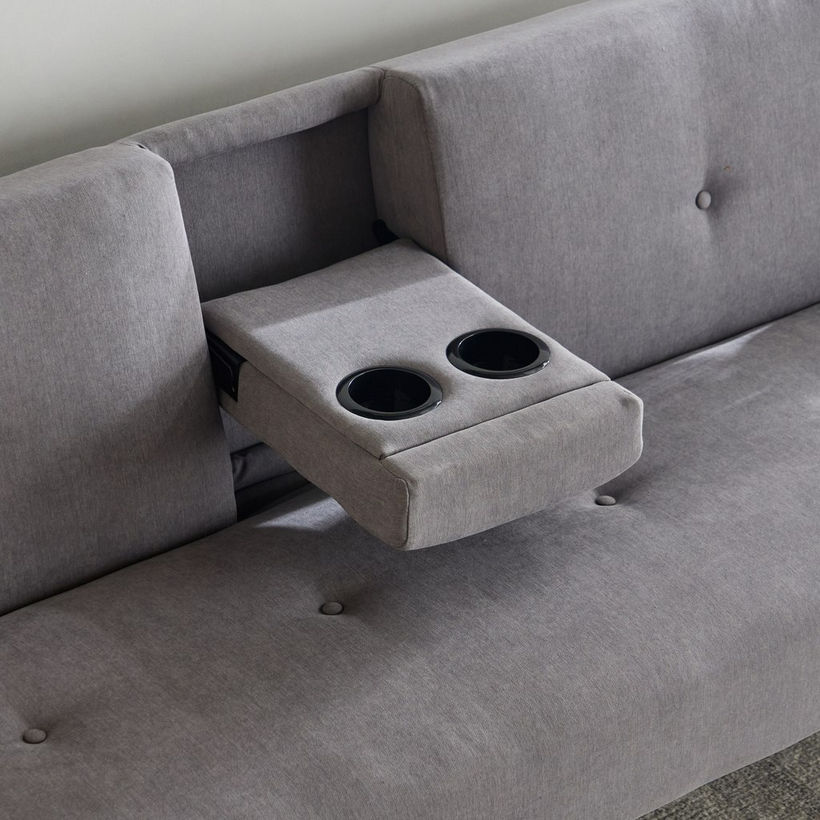 Hobbs NXT 3-Seater Fabric Sofabed with 2 Cup Holders - Image 7