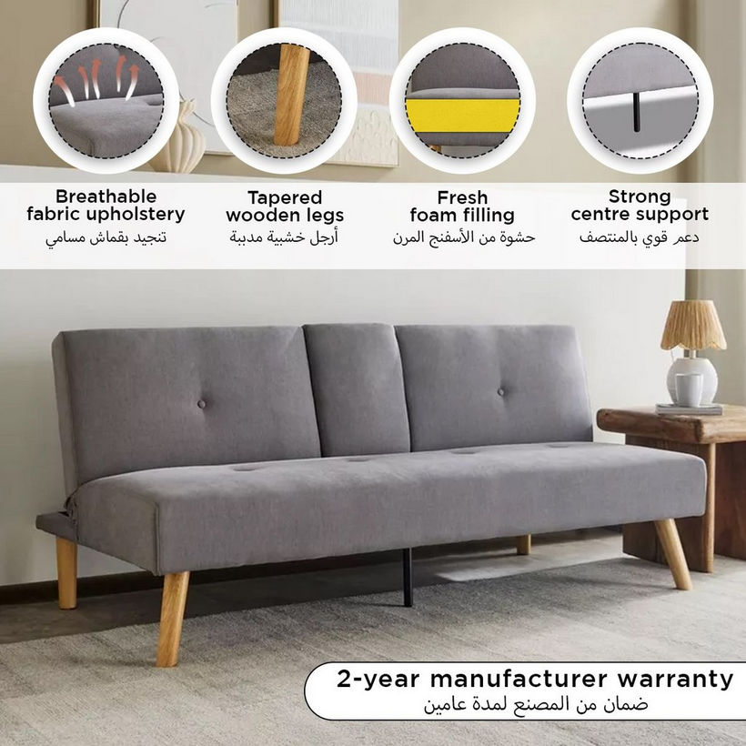 Hobbs NXT 3-Seater Fabric Sofabed with 2 Cup Holders - Image 14