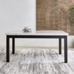 Orlando NXT Genuine Marble Top 6-Seater Dining Table Set