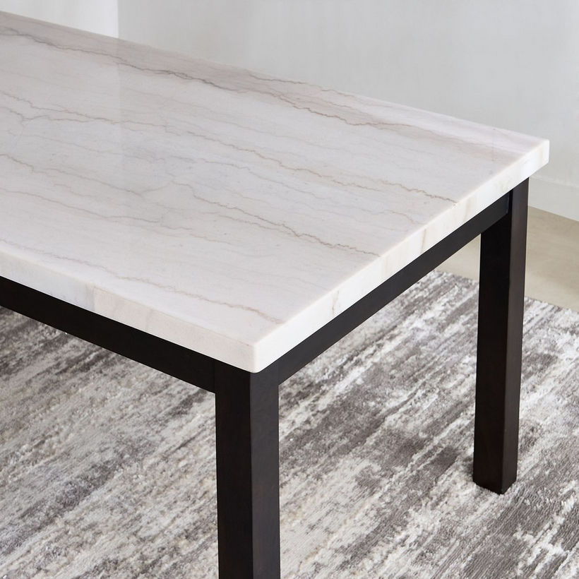 Orlando NXT Genuine Marble Top 6-Seater Dining Table Set - Image 8