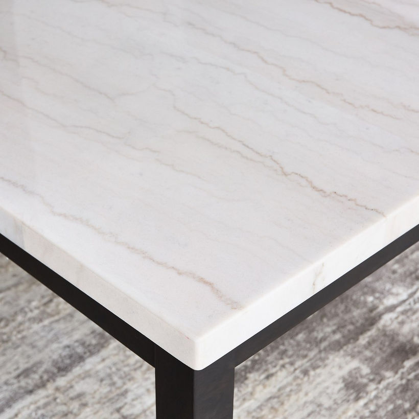 Orlando NXT Genuine Marble Top 6-Seater Dining Table Set - Image 9