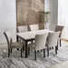 Orlando NXT Genuine Marble Top 6-Seater Dining Table Set - Image 15