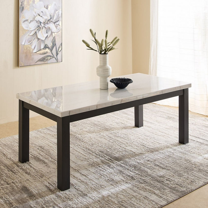 Orlando NXT 8-Seater Marble Top Dining Table Set - Image 3