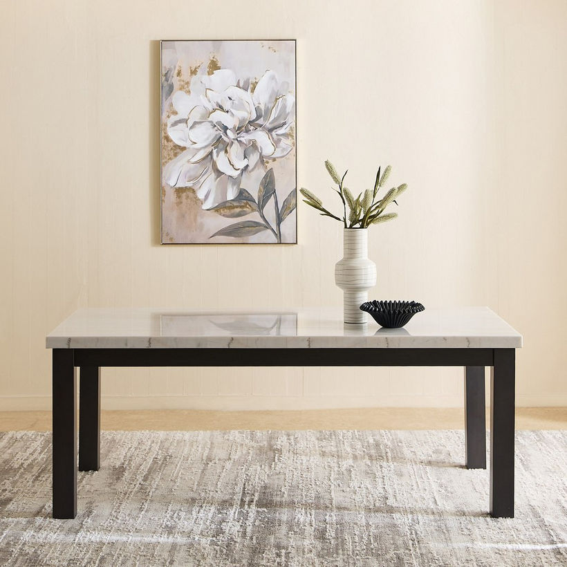 Orlando NXT 8-Seater Marble Top Dining Table Set - Image 4