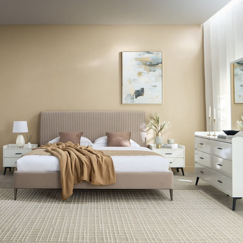 Naples Rivoli Upholstered King Bed - 180x200 cm - Image 7
