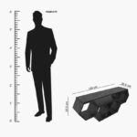 Modulix Asta 1.4 Metre TV Unit for TVs up to 60 inches