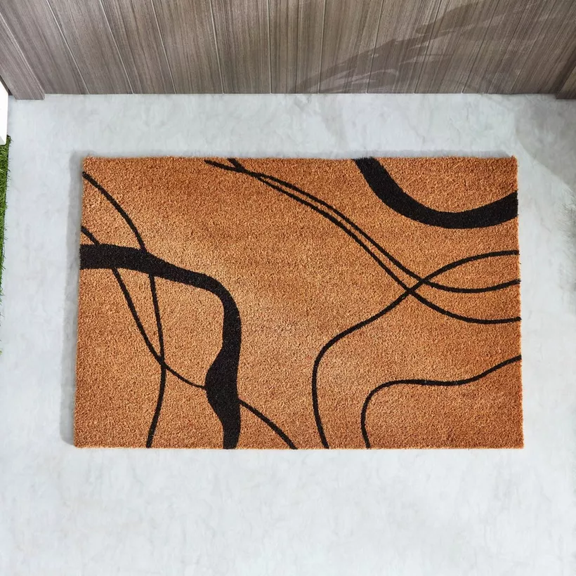 Zara Printed PVC Back Coir Doormat - 60x90 cm - Image 3