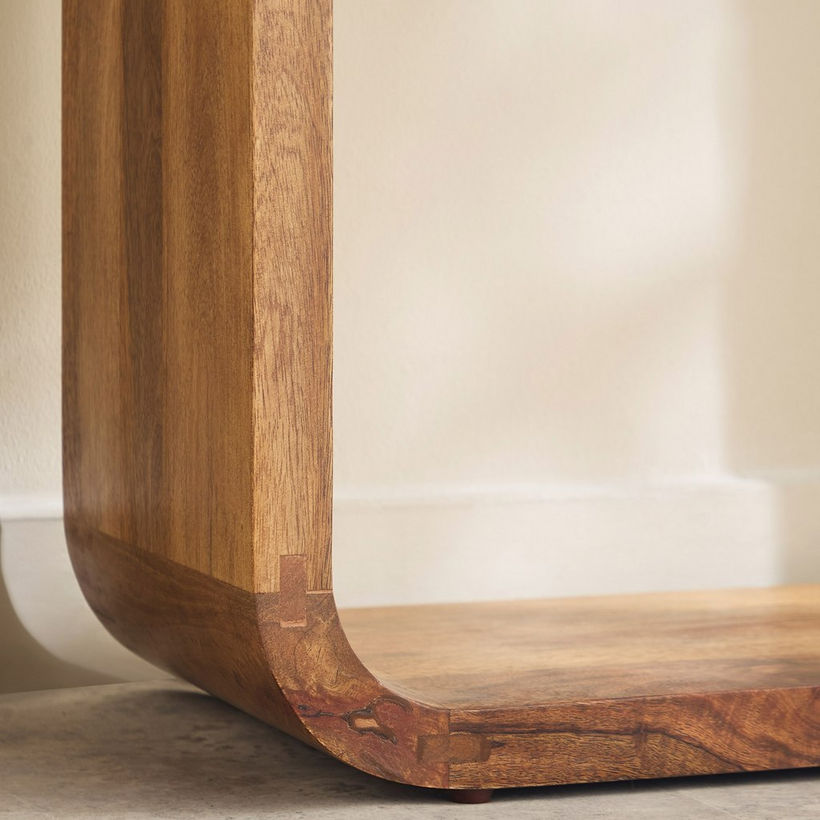 Cavon Ashton Genuine Marble Top Console Table with Solid Wood Base - Image 6
