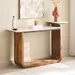 Cavon Ashton Genuine Marble Top Console Table with Solid Wood Base - Image 11