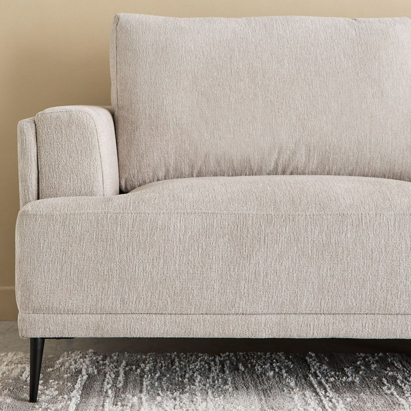 Panora 3-Seater Fabric Sofa with 2 Cushions - Image 6