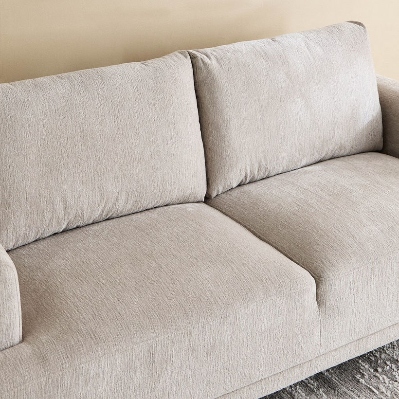 Panora 3-Seater Fabric Sofa with 2 Cushions - Image 8