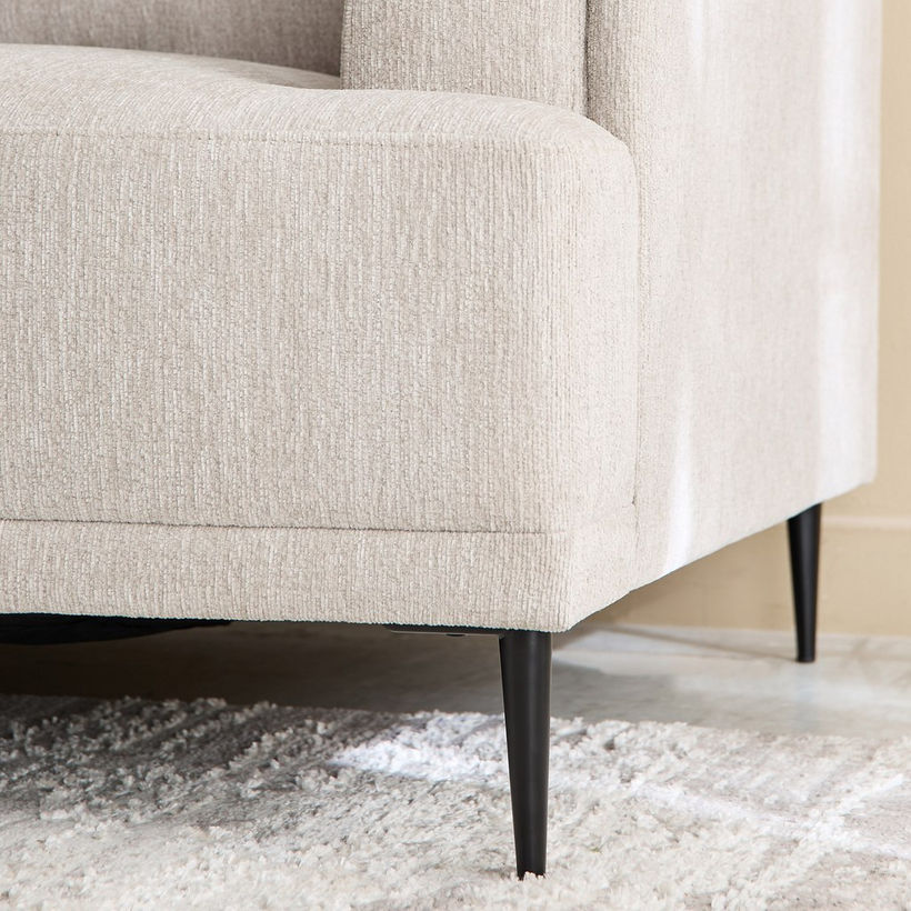 Panora 3-Seater Fabric Sofa with 2 Cushions - Image 10