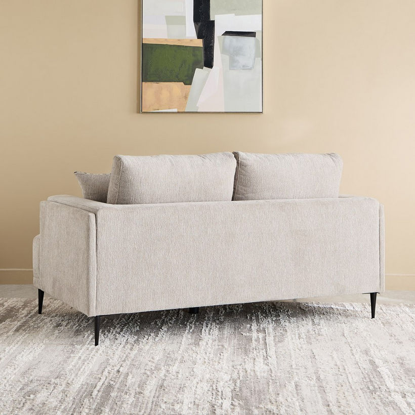 Panora 2-Seater Fabric Sofa with 2 Cushions - Image 4