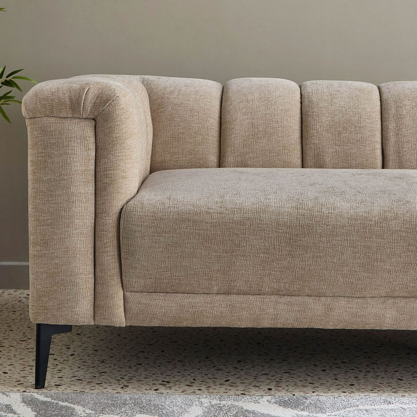 Nantes 3-Seater Fabric Sofa with 4 Cushions - Image 5