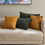 Nantes 3-Seater Fabric Sofa with 4 Cushions