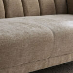 Nantes 3-Seater Fabric Sofa with 4 Cushions