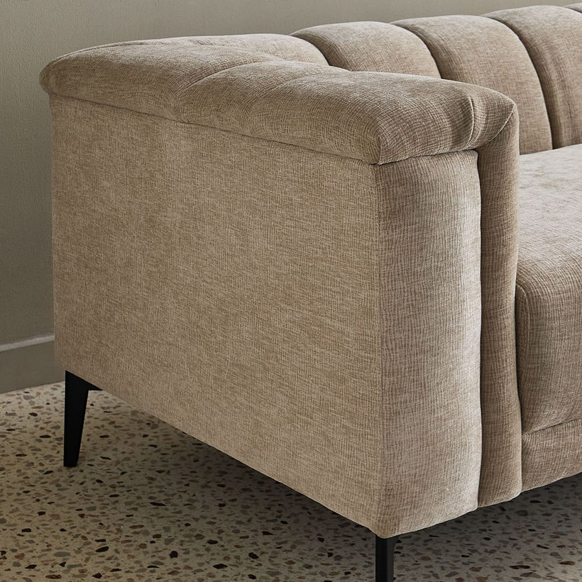 Nantes 3-Seater Fabric Sofa with 4 Cushions - Image 8