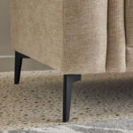 Nantes 3-Seater Fabric Sofa with 4 Cushions