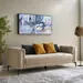 Nantes 3-Seater Fabric Sofa with 4 Cushions - Image 14